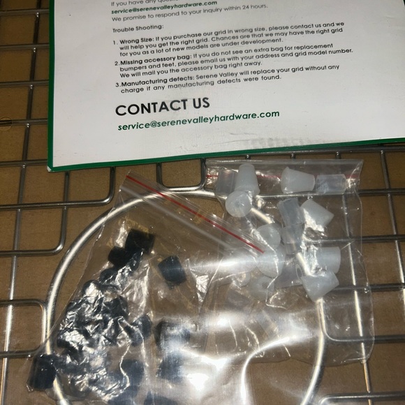 Serene Valley Sink Bottom Grid 14-1/16" x 17-1/4”, Rear DrainW/Corner Radius 2" - Picture 4 of 4